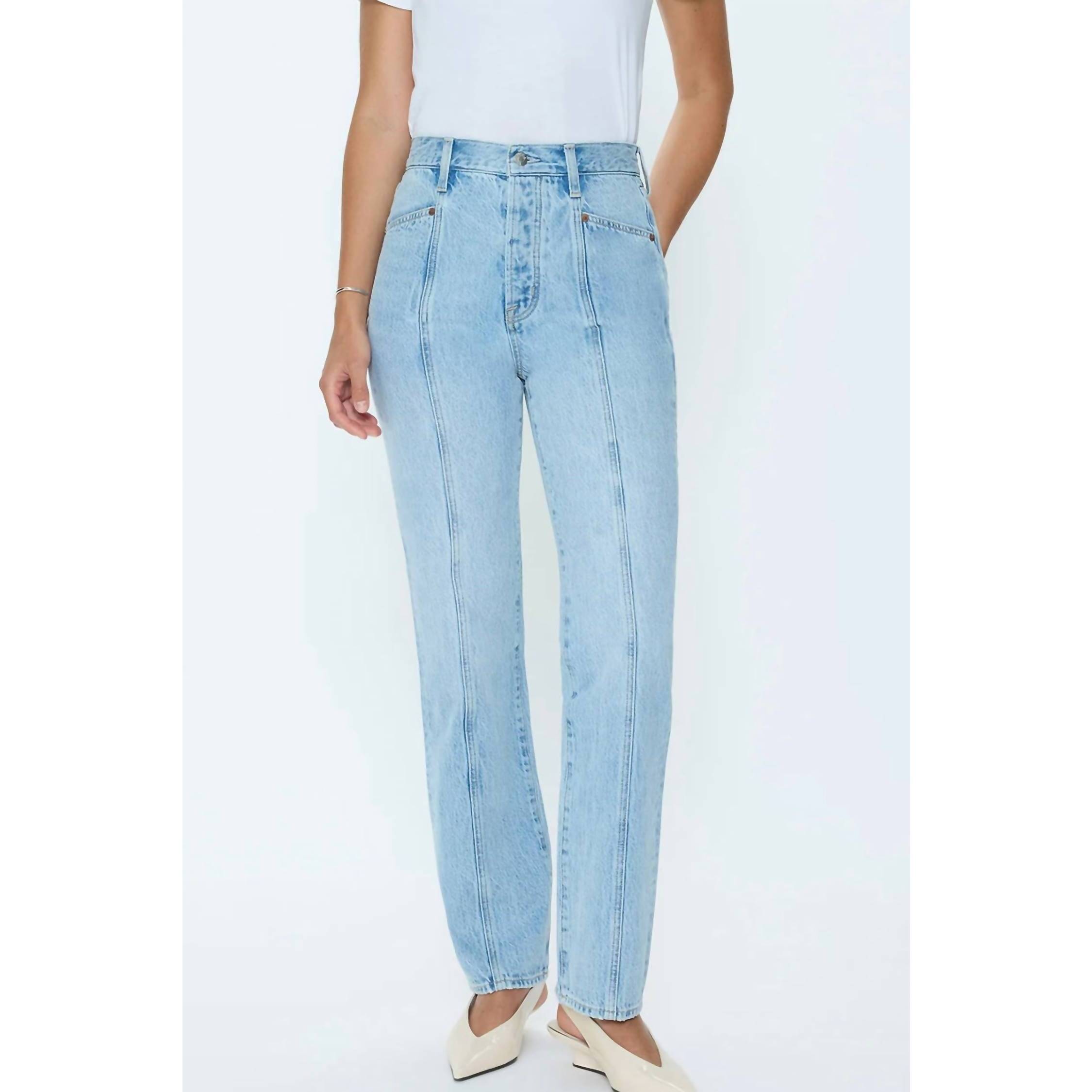 New Pistola Cassie Super High Rise Straight Leg Jeans In Vibes